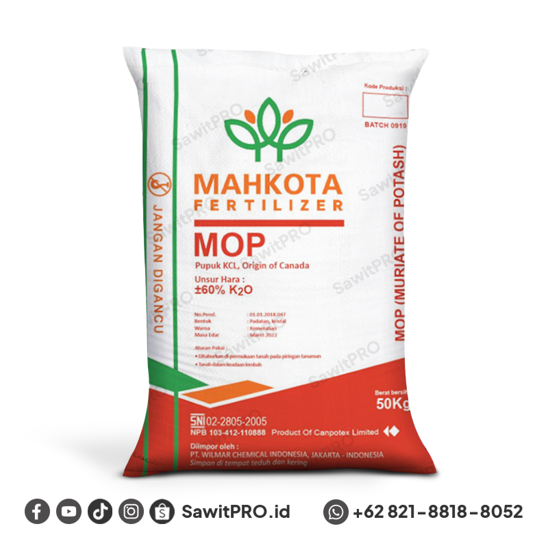 MOP/KCL Canada Cap Mahkota 50kg (GROSIR)