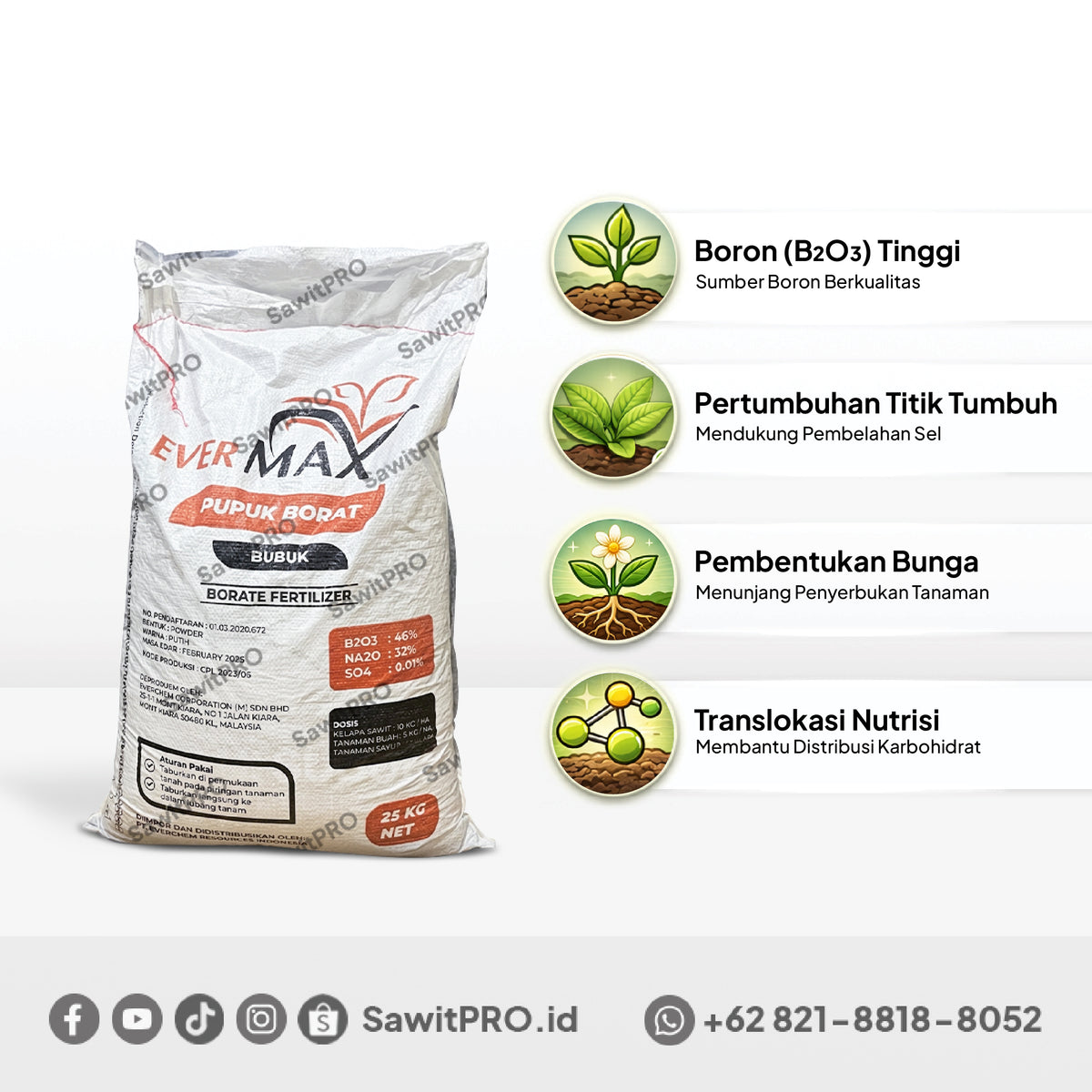 Borat Evermax 45-48% 25kg