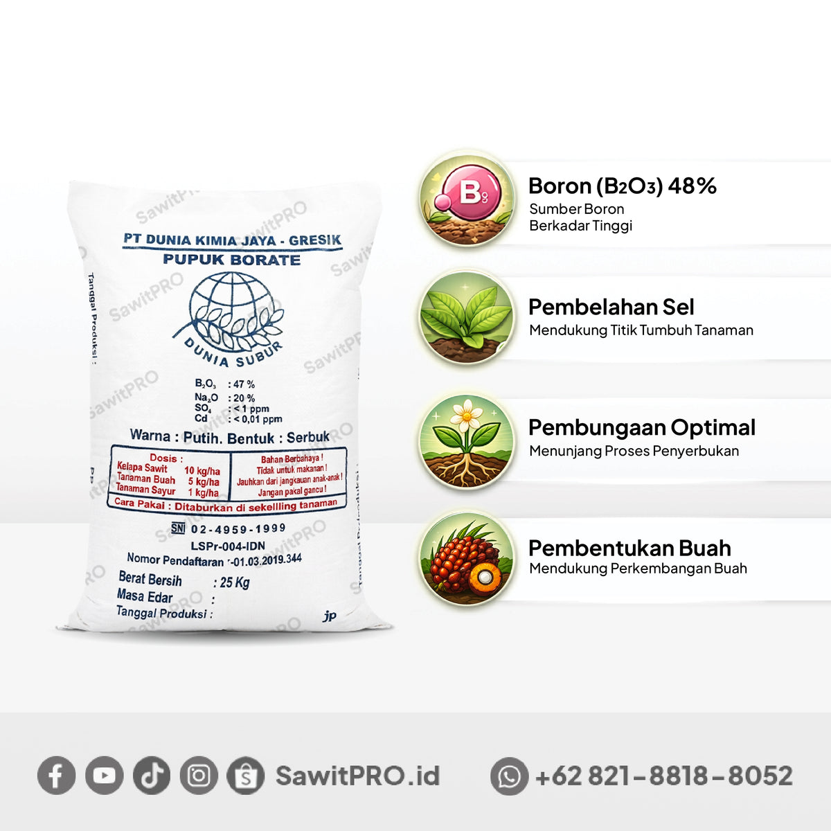 Borate Dunia Subur 25kg