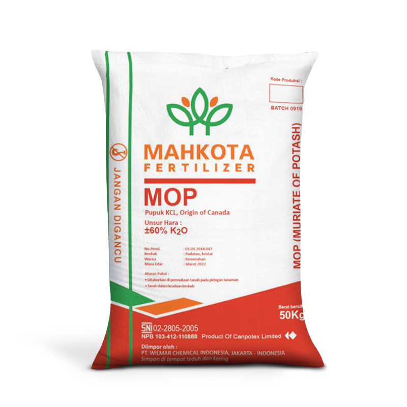 MOP/KCL Canada Cap Mahkota 50kg