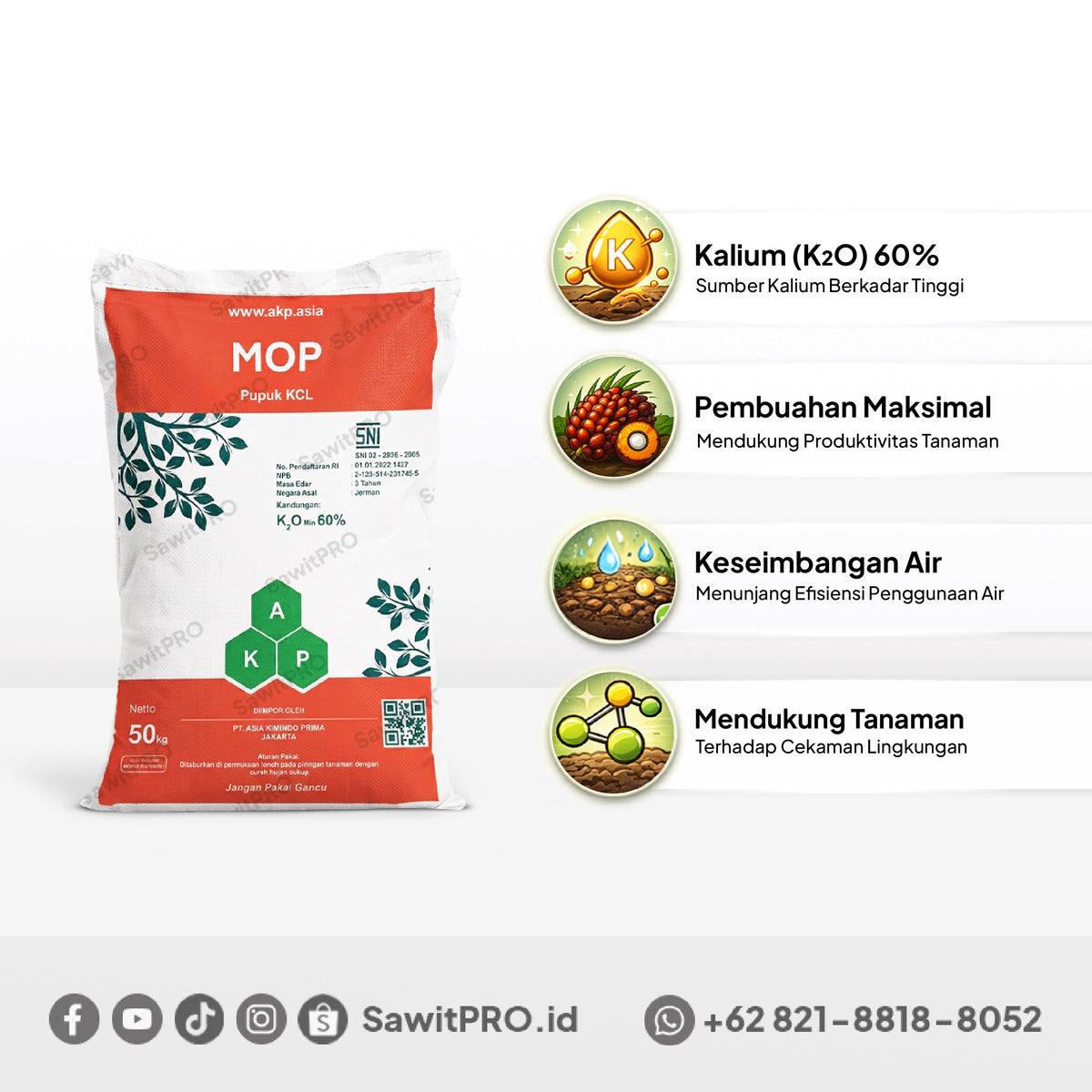 MOP/KCL AKP 50kg