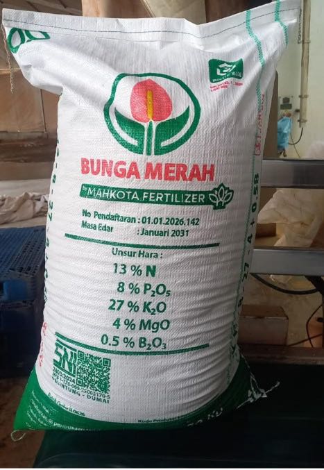 NPK Bunga Merah 13-8-27-4 MGO+0,5B 50kg (GROSIR)
