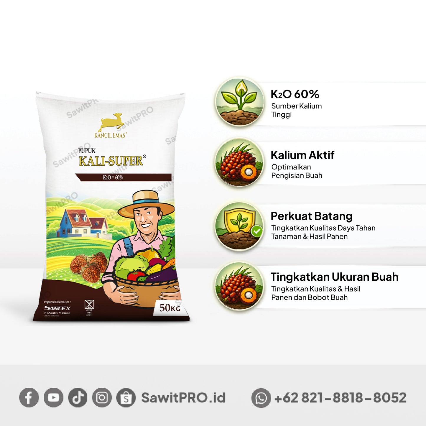 MOP/KCL Kancil 50kg