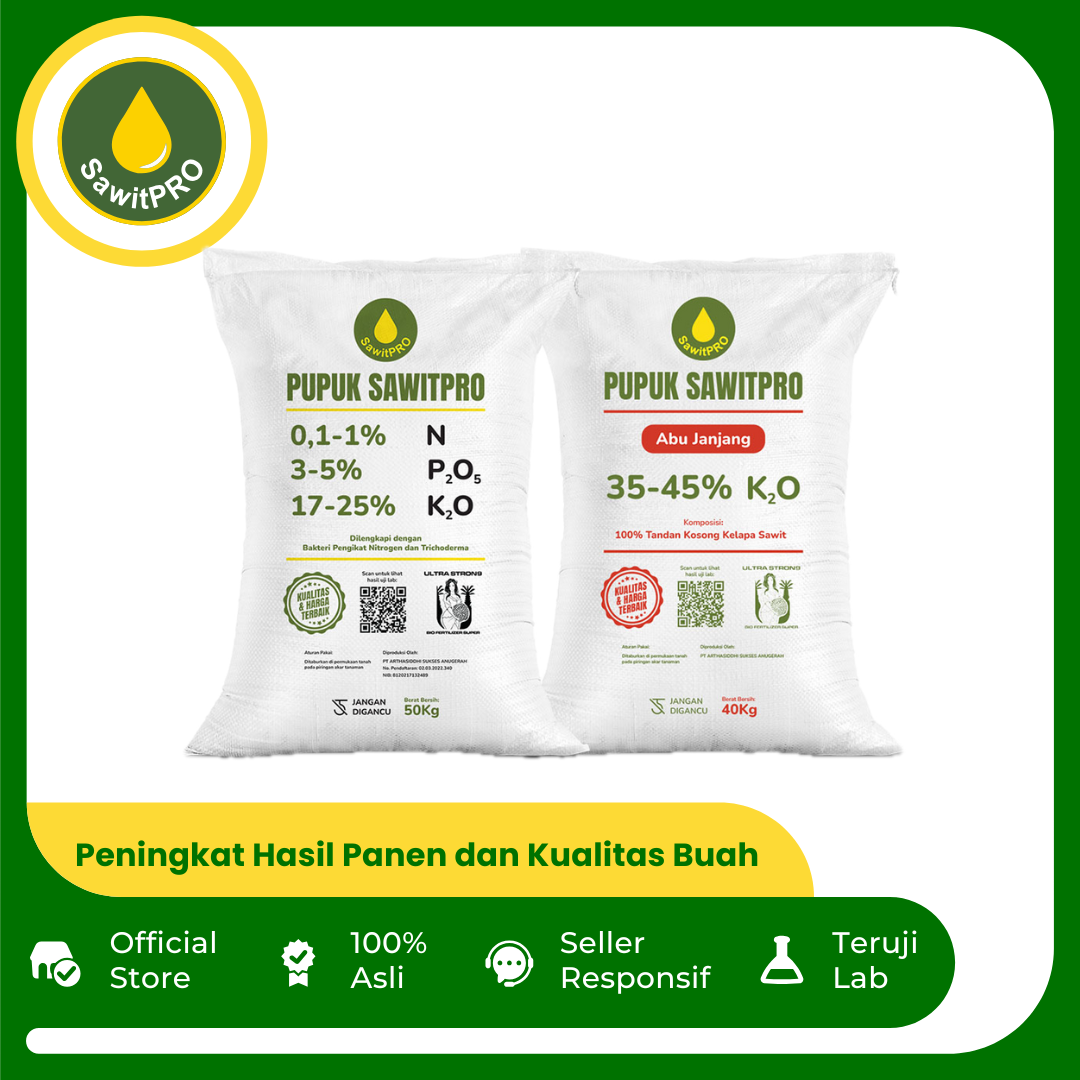 Pupuk SawitPRO 50kg + Abu Janjang 40kg