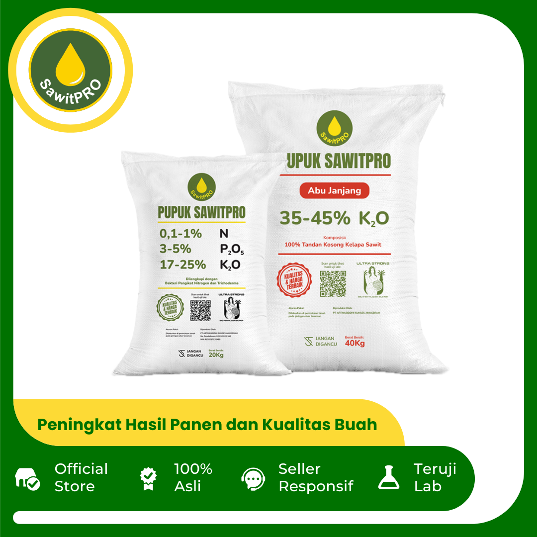 Pupuk SawitPRO 20kg + Abu Janjang 40kg