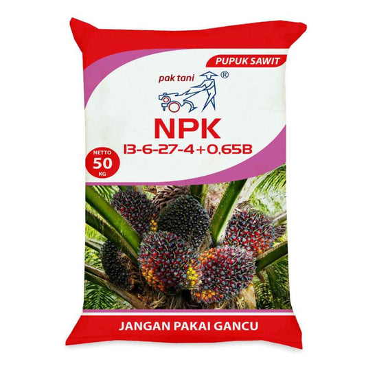NPK Sawit 13-6-27-4 0.65 B Pak Tani 50kg